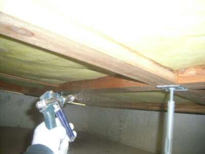 床下木部薬剤処理